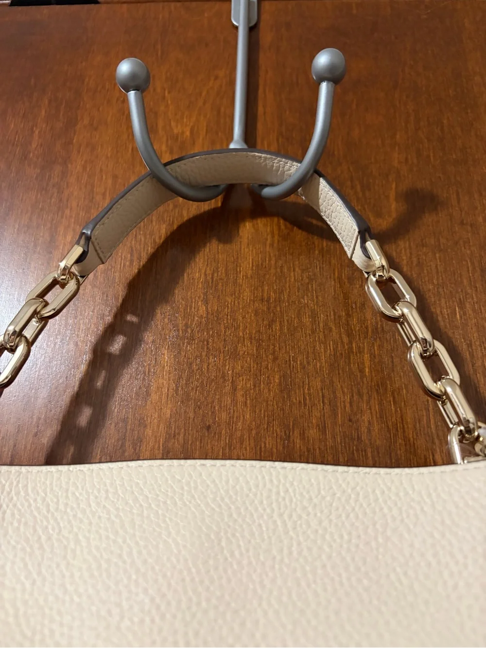 kate spade Aubrey Cream “Milk Glass” Pebbled  Leather Crossbody Shoulder Bag